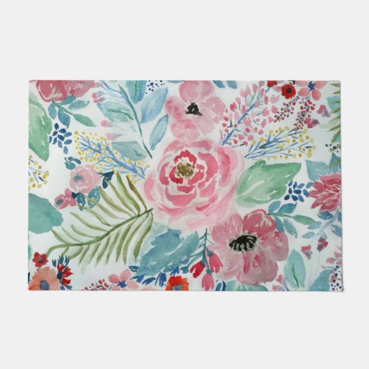 waterverf handschilderkunst deurmat (Voorkant)