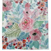 waterverf handschilderkunst douchegordijn (Voorkant)