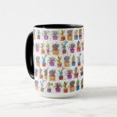 Waterverf handschilderpatroon mok (Voorkant links)