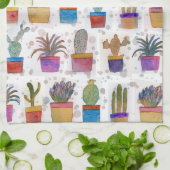 Waterverf handschilderpatroon theedoek (Gevouwen)