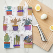 Waterverf handschilderpatroon theedoek (Quarter Fold)