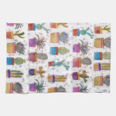 Waterverf handschilderpatroon theedoek (Horizontaal)