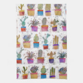 Waterverf handschilderpatroon theedoek (Verticaal)