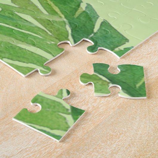 Waterverf handschildpad Flamingo Art Legpuzzel (Zijkant)