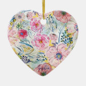 Waterverf handschilfering keramisch ornament (Voorkant)