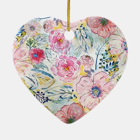 Waterverf handschilfering keramisch ornament (Achterkant)