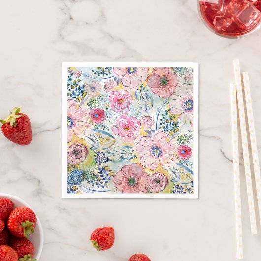 Waterverf handschilfering servetten (Insitu)