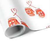 Waterverf handschoenen cadeaupapier (Rol Hoek)