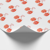 Waterverf handschoenen cadeaupapier (Hoek)