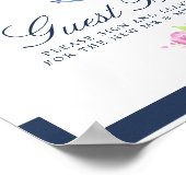 Waterverf handschrift handboek finautical Wedding Poster (Hoek)