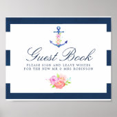 Waterverf handschrift handboek finautical Wedding Poster (Voorkant)