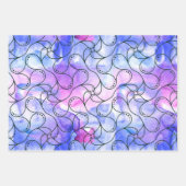 Waterverf Handtekening abstracte vierkant cirkel Inpakpapier Vel (Voorkant 3)