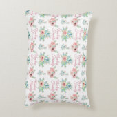 Waterverf Handtekening Exotische cacti set met blo Accent Kussen (Achterkant (Verticaal))