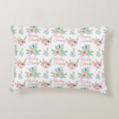 Waterverf Handtekening Exotische cacti set met blo Accent Kussen (Achterkant)