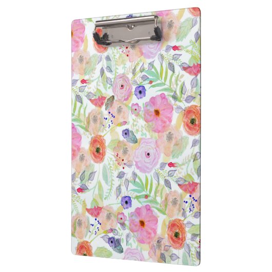 waterverf handverf abstracte florale klembord (Links)