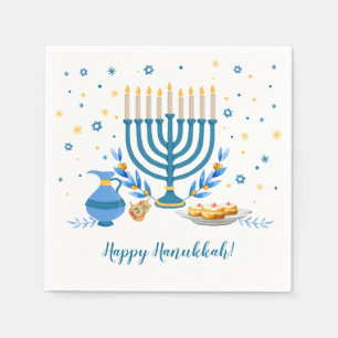 Waterverf Hanukkah Holiday Servet