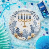 Waterverf Hanukkah-viering Papieren Bordje (Feest)