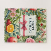 Waterverf Happy Birthday Legpuzzel (Horizontaal)