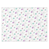 Waterverf Happy Birthday-ontwerp Tafelkleed (Voorkant (Horizontaal))