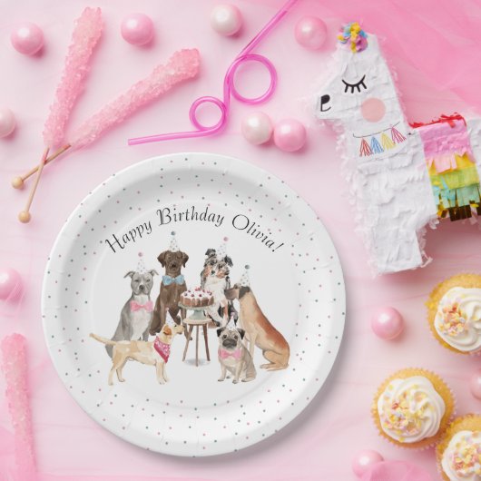 Waterverf Happy Birthday Paper Bord (Feest)