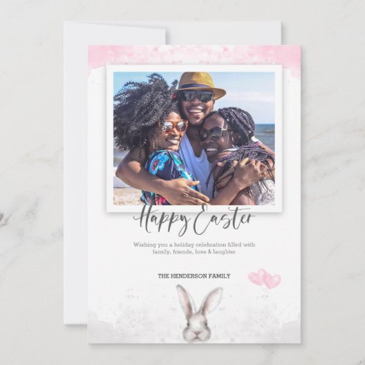 Waterverf Happy Easter Afbeelding Kaart (Voorkant)