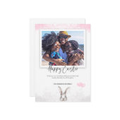 Waterverf Happy Easter Afbeelding Kaart (Voorkant / Achterkant in situ)