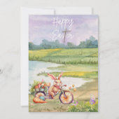 Waterverf Happy Easter Kaart (Voorkant)