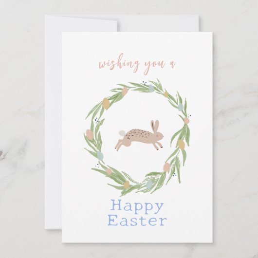  Waterverf Happy Easter Kaart (Voorkant)