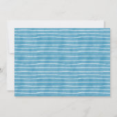 Waterverf Happy Elephant Baby Jongensdouche Kaart (Achterkant)