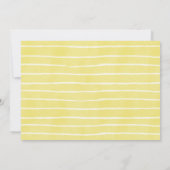 Waterverf Happy Elephant Neutral Baby shower Kaart (Achterkant)