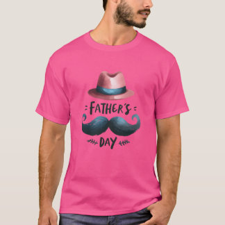 Waterverf Happy Fathers Dayshirt Design vriend T-shirt