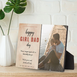 Waterverf Happy Girl Dad Father Day Foto Pla Fotoplaat