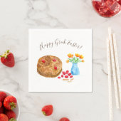 Waterverf Happy Greek Pasen Servet (Insitu)