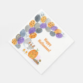 Waterverf Happy Halloween Kostuum Feest Servet (Hoek)