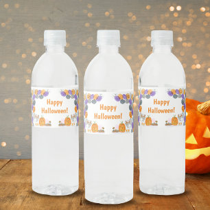 Waterverf Happy Halloween Kostuum Feest Waterfles Etiket