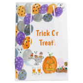 Waterverf Happy Halloween Kostuum Snoep Buffet Medium Cadeauzakje (Achterkant)
