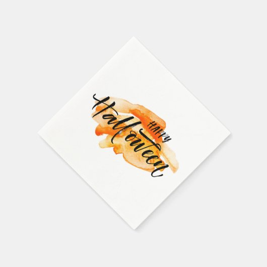 Waterverf Happy Halloween Servet (Hoek)