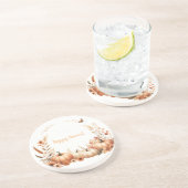 Waterverf Happy Harvest Zandsteen Onderzetter (Zijkant)