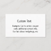 Waterverf Happy Hedegel Visitekaartje (Achterkant)