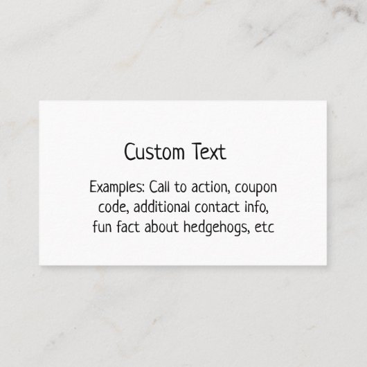 Waterverf Happy Hedegel Visitekaartje (Achterkant)