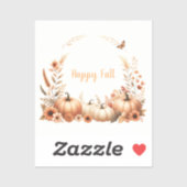 Waterverf Happy Herfst Sticker (Vel)
