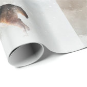 Waterverf Happy Holiday Scene bij de Duitse herder Cadeaupapier (Rol Hoek)