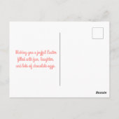 Waterverf Happy Pasen Briefkaart (Achterkant)