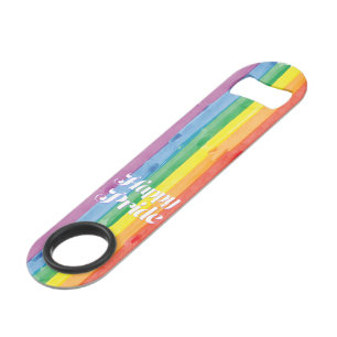 Waterverf Happy Pride Regenboog Speed Flessenopener