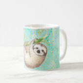 Waterverf Happy Sloth Koffiemok (Voorkant rechts)