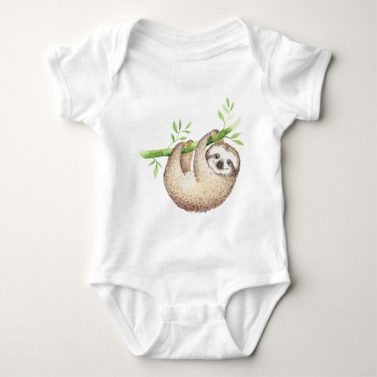 Waterverf Happy Sloth Romper (Voorkant)