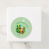 Waterverf Happy St. Patrick's Day Party accessoire Bedankjes Labels (In situ)