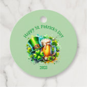 Waterverf Happy St. Patrick's Day Party accessoire Bedankjes Labels (Voorkant)