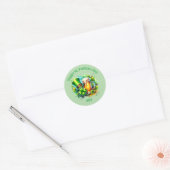 Waterverf Happy St. Patrick's Day Party accessoire Ronde Sticker (Envelop)