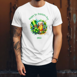 Waterverf Happy St. Patrick's Day Party accessoire T-shirt